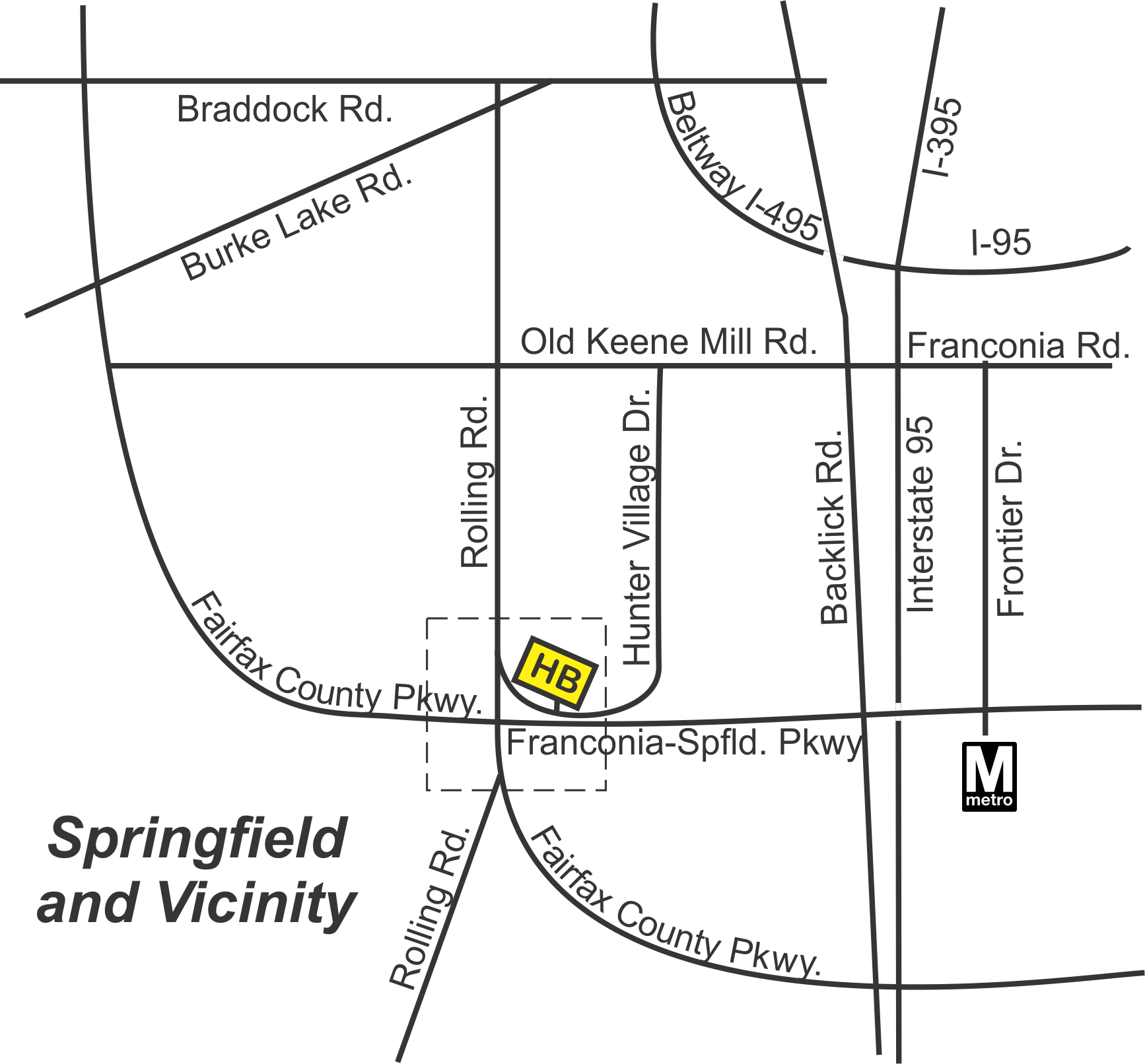 Map of Hiddenbooke Vicinity